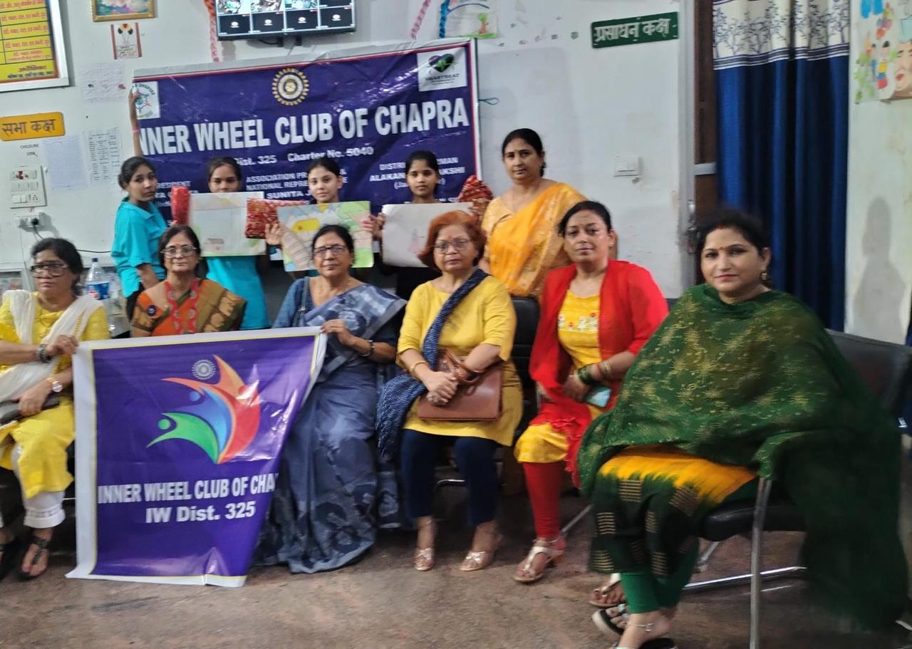इनर व्हील क्लब द्वारा ड्राइंग प्रतियोगिता का आयोजन।