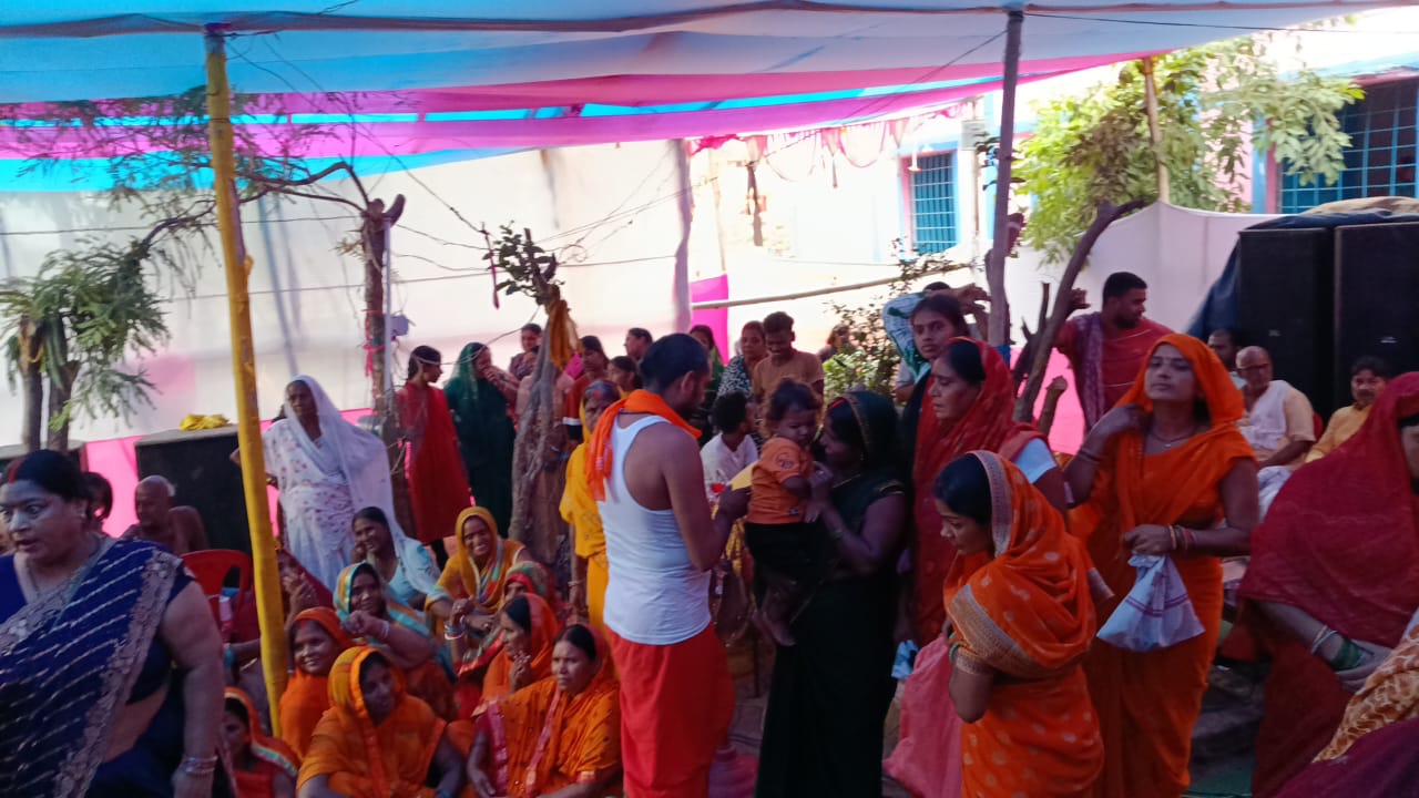 पचरूखियां कला गांव मे चौबीस घंटे अखंड हरिकिर्तन का हवन व भंडारे के साथ हुआ समापन।
